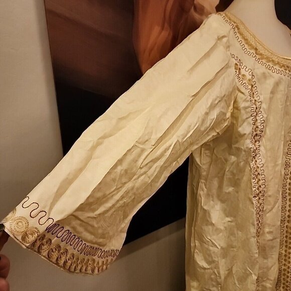 New Dubai Moroccan Islamic Kaftan Beach Arabic Modern Mix Embroidery Authentic - Picture 5 of 7